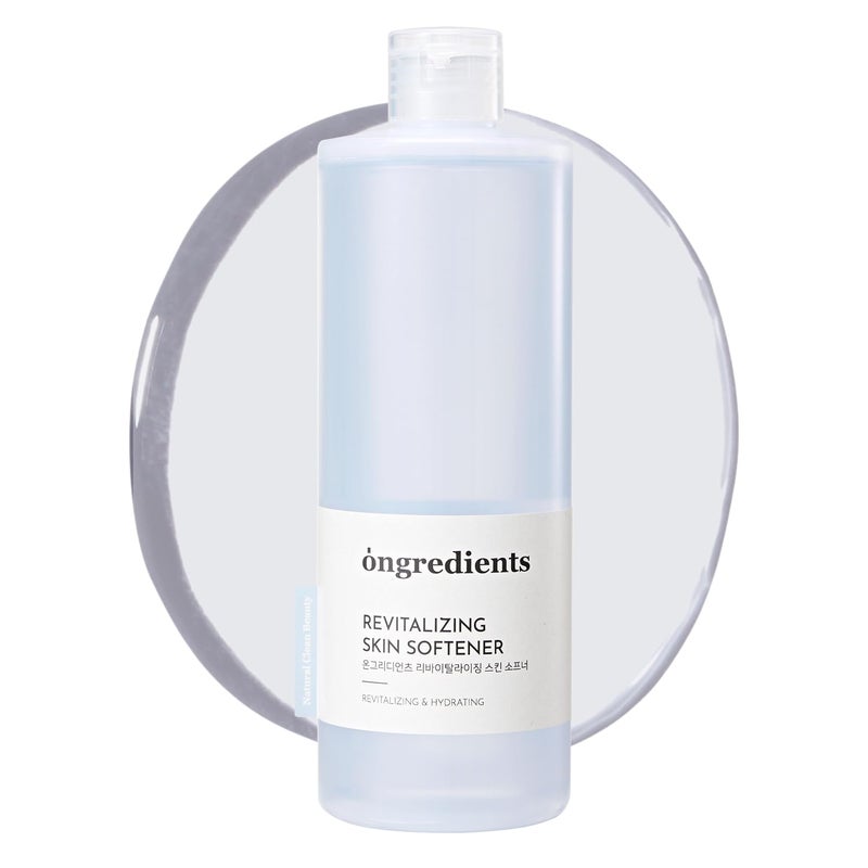 ONGREDIENTS Revitalizing Skin Softener  Hydrating Toner for Dull Uneven Skin Tone  Niacinamide Panthenol Hyaluronic Acid Vitality Care Even Tone  Vegan Korean Skin Care 250ml  845 fl Oz